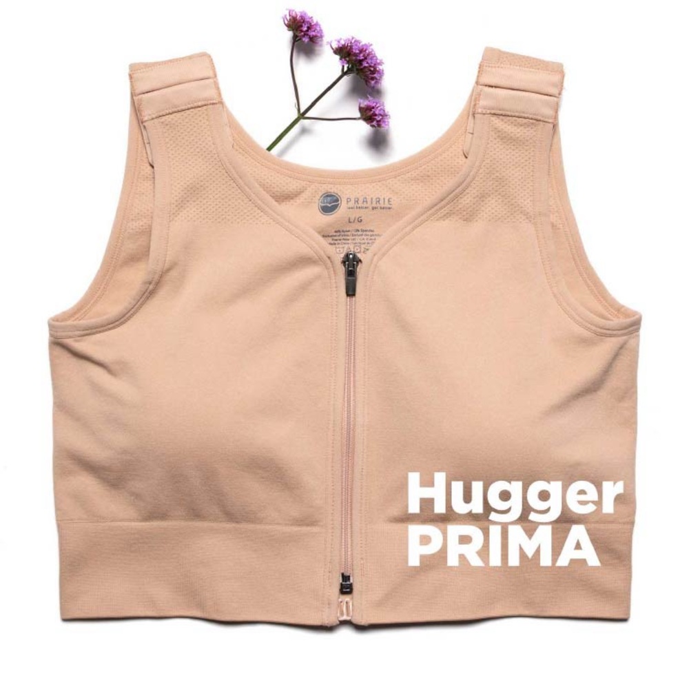 Prairie Wear Hugger Prima Post Surgical Bra Size Small